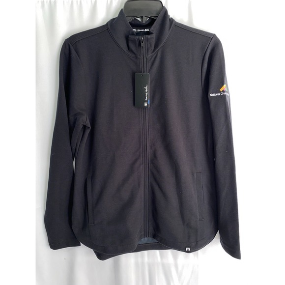 NWT Travis Mathew Coveside Full Zip Mock Neck Womens Small National Church Logo - Picture 1 of 4